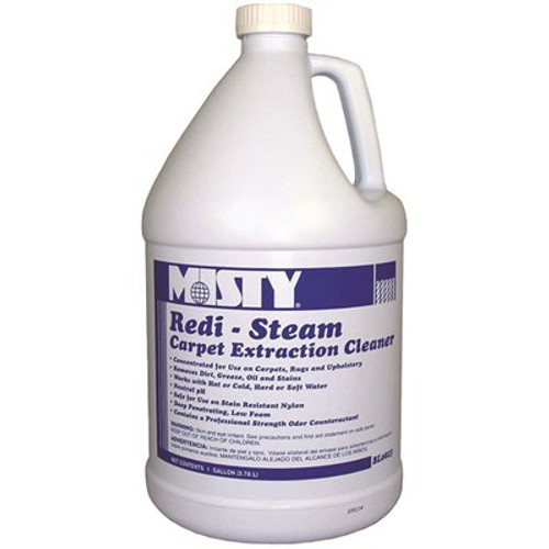 Misty Misty Redi-Steam Carpet Cleaner, Pleasant Scent, 1 Gallon Bottle, Carton Of 4 Misty Misty Redi-Steam Carpet Cleaner, Pleasant Scent, 1 Gallon Bottle, Carton Of 4