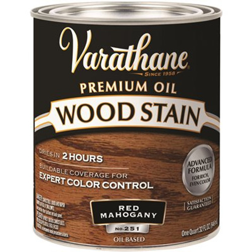 Rust-Oleum Rust-Oleum Varathane Premium Wood Stain, Red Mahogany, 1 Gallon, Case Of 2