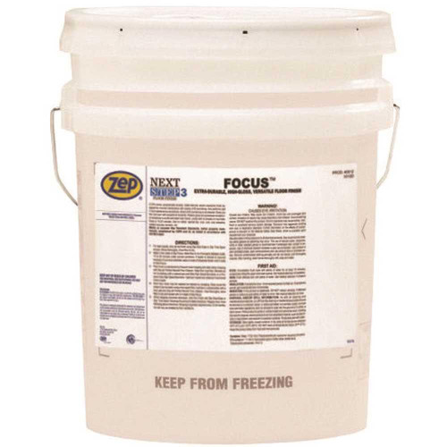 ZEP Focus Extra-Durable, High-Gloss Floor Finish, 5 Gal ZEP Focus Extra-Durable, High-Gloss Floor Finish, 5 Gal