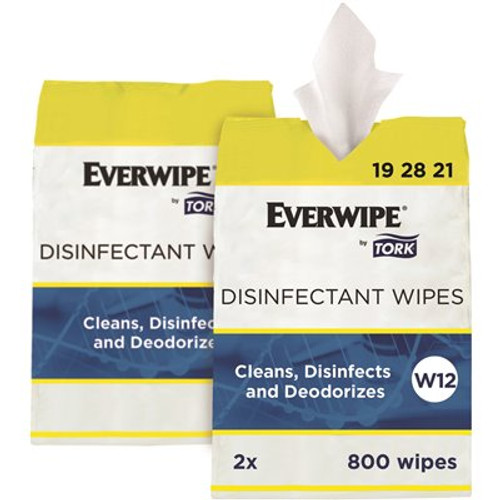 Everwipe By Tork Everwipe By Tork Disinfectant Wipe Jumbo Rolls Cleans Disinfects Case Of 2