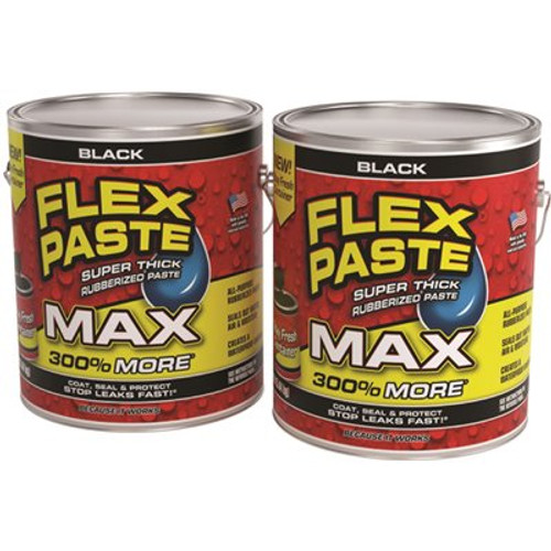 Flex Seal Flex Seal Max Flexible Watertight Multipurpose Sealant, Black, 12 Lb, Case Of 2