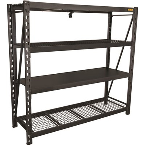 Dewalt 6-Foot Tall Black Frame 4 Shelf Industrial Storage Rack Dewalt 6-Foot Tall Black Frame 4 Shelf Industrial Storage Rack