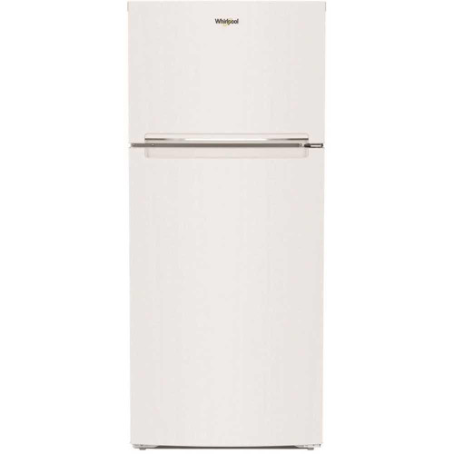 Whirlpool 28-Inch Wide Top-Freezer Refrigerator 16.3 Cu. Ft. Flexi Slide, White