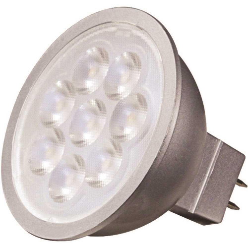SATCO 6.5w Mr16 LED Gu5.3 Base 2700k 25degree  Beam Angle 12v Ac/dc Package Of 12 SATCO 6.5w Mr16 LED Gu5.3 Base 2700k 25degree  Beam Angle 12v Ac/dc Package Of 12