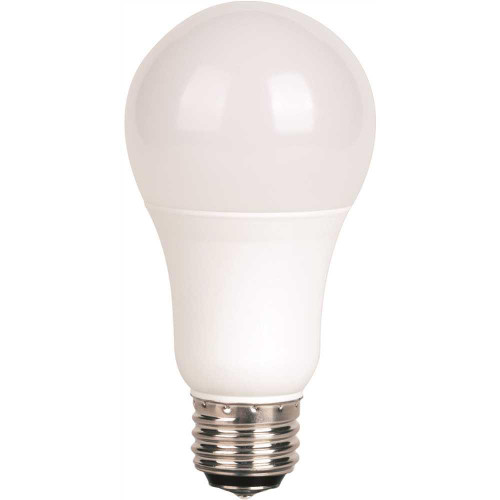 SATCO 3w/9w/12w A19 LED 3-Way Frosted 27k E26 Base 120v Package Of 6