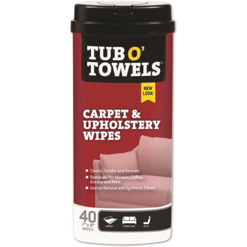 Tub O' Towels Carpet/upholstery Cleaning Wipes Remove Tough Stains Case Of 12 Tub O' Towels Carpet/upholstery Cleaning Wipes Remove Tough Stains Case Of 12