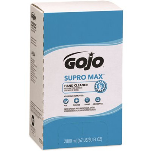 GoJo SUPRO MAX Hand Cleaner Citrus Scent, 2000 mL Heavy Duty Hand Cleaner Refill for PRO TDX Push-Style Dispenser (Pack of 4) GoJo SUPRO MAX Hand Cleaner Citrus Scent, 2000 mL Heavy Duty Hand Cleaner Refill for PRO TDX Push-Style Dispenser (Pack of 4)