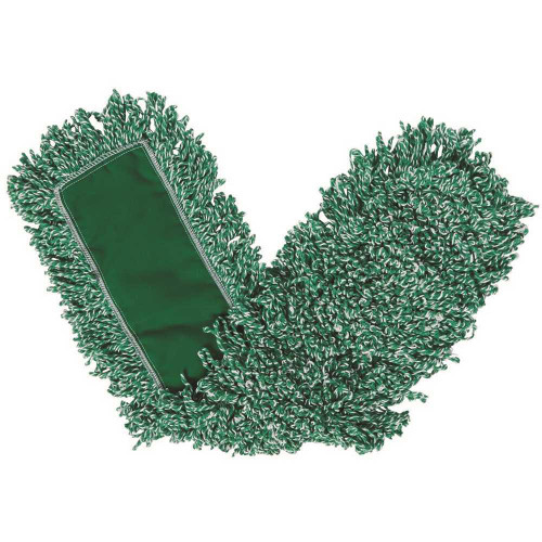 Rubbermaid Commercial Products 36 in. Green Microfiber Loop Dust Mop Head Rubbermaid Commercial Products 36 in. Green Microfiber Loop Dust Mop Head