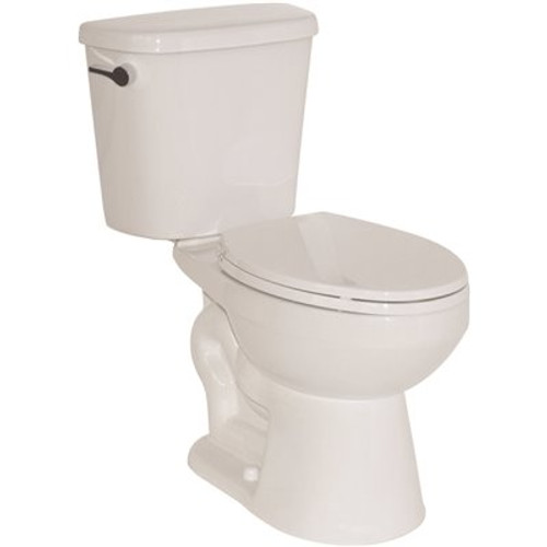 Seasons 2-Piece All-In-One 1.28 GPF Compact Single Flush ADA Elongated Toilet In White Seasons 2-Piece All-In-One 1.28 GPF Compact Single Flush ADA Elongated Toilet In White