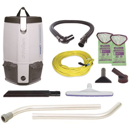 Renown 6 Qt. Commercial Backpack Vacuum Cleaner with 1.5 in. Xover Multi-Surface Floor Tool and 2-Piece Wand Tool Kit