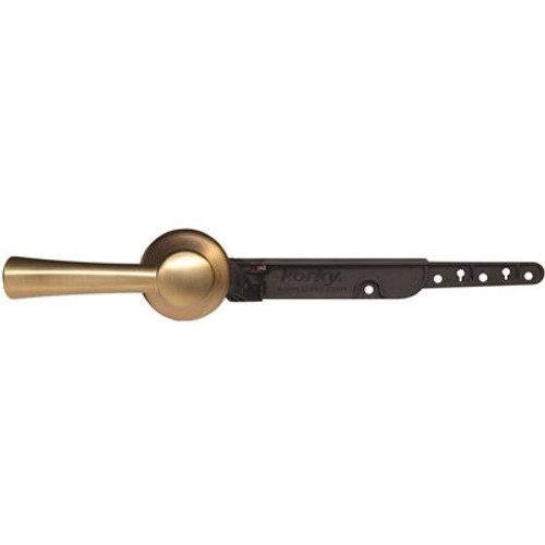 Korky Strongarm Toilet Flush Handle/lever Simple Brushed Gold Korky Strongarm Toilet Flush Handle/lever Simple Brushed Gold