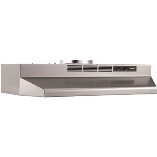 Broan Convertible 30" Under-Cabinet Range Hood, Stainless Finish With Printguard