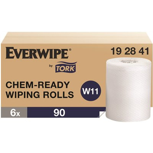 Everwipe By Tork Everwipe By Tork Chem-Ready Wiping Rolls White Make Your Own Wet Wipes Case Of 6