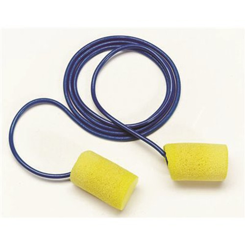 3M E-A-r Classic Earplugs Corded Poly Bag Package Of 200