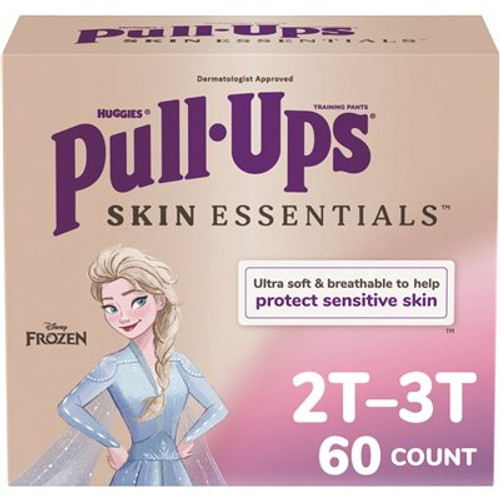 Pull-Ups Girls' Skin Essentials Training Pants 2t-3t Case Of 60