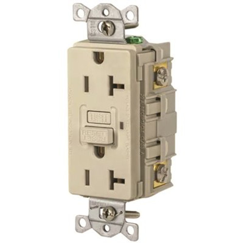 Hubbell Heavy Duty Commercial Autoguard Self-Test Gfci, 20a, Ivory