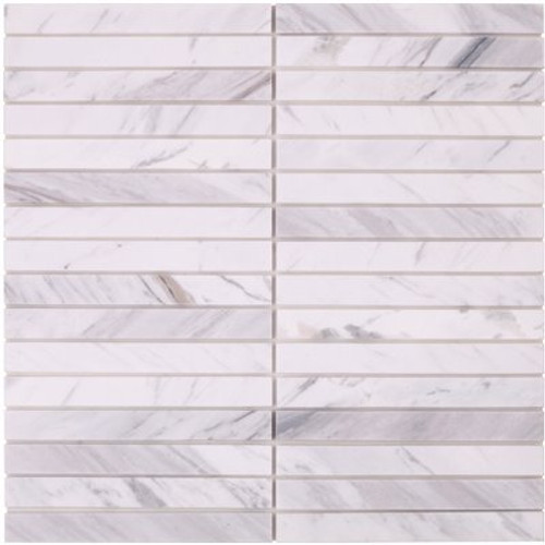 Inoxia Speedtiles Geranium White/gray 11.89"x11.89" Marble Wall Tile, Case Of 6 Inoxia Speedtiles Geranium White/gray 11.89"x11.89" Marble Wall Tile, Case Of 6