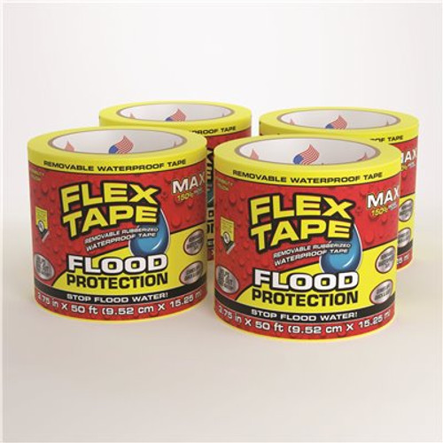 Flex Seal Tape Flood Protection Max 3.75 In. X 50 Ft. - Case Of 4