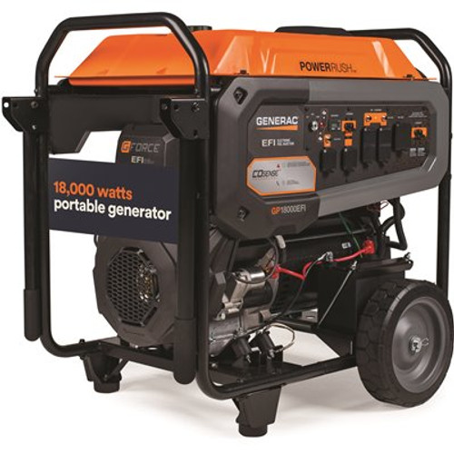 Generac 22500/18000-Watt Gas Portable Generator With Electric Start  Gp18000e