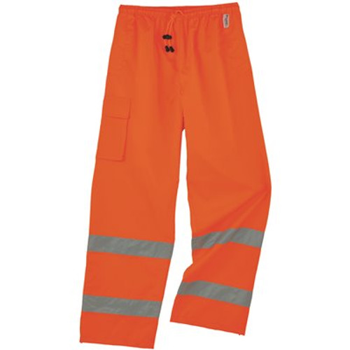Ergodyne 8915 5xl Orange Class E Hi-Vis Rain Pants Ergodyne 8915 5xl Orange Class E Hi-Vis Rain Pants