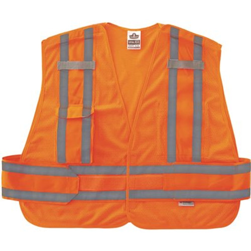 Ergodyne 8244psv M/l Orange Class 2 Expandable Public Safety Vest