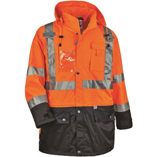 Ergodyne 8386 M Orange Hi-Vis Shell Jacket