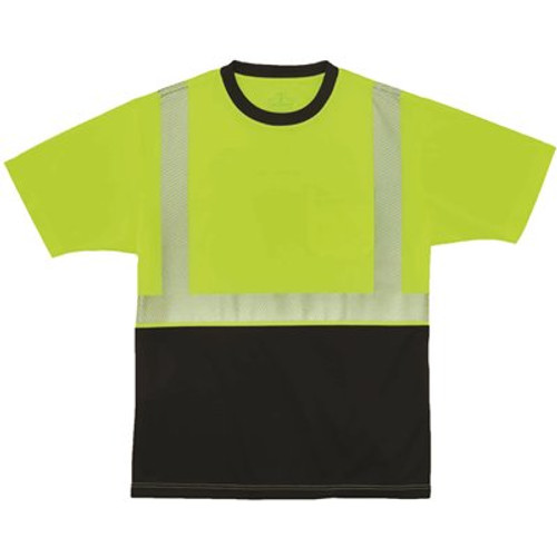 Ergodyne 8280bk S Lime Class 2 Performance T-Shirt Black Bottom