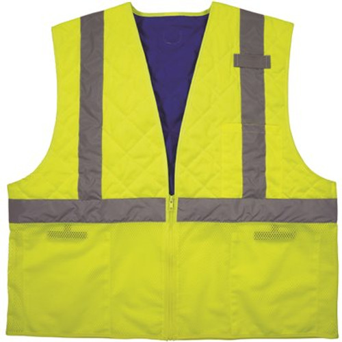 Ergodyne 6668 XL Lime Class 2 Hi-Vis Safety Cooling Vest