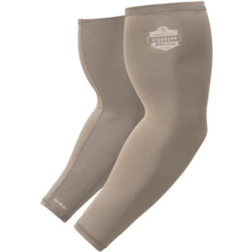 Ergodyne 6690 2XL Gray Cooling Arm Sleeves Performance Knit Pair