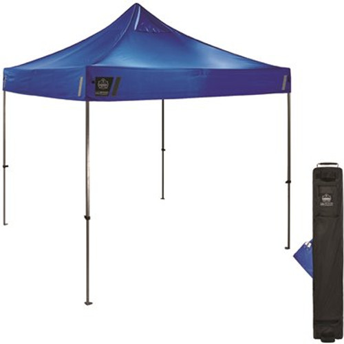 Ergodyne 6000 Single Blue Heavy-Duty Pop-Up Tent 10ftx10ft