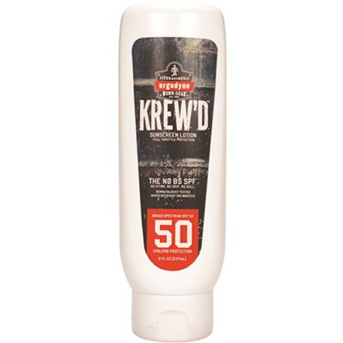 Ergodyne 6351 Single Spf 50 8oz Spf 50 Sunscreen Lotion