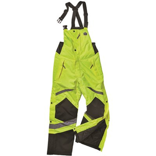 Ergodyne 8928 2XL Lime Class E Hi-Vis Insulated Bibs
