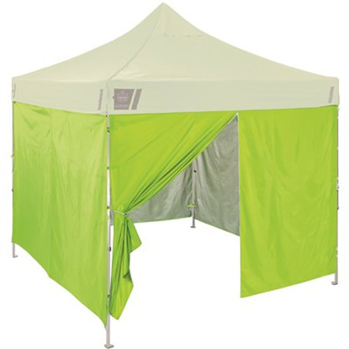 Ergodyne 6054 Lime Pop-Up Tent Sidewall Kit 10ft X 10ft Tent
