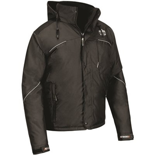 Ergodyne 6467 M Black Winter Work Jacket 300d Polyester Shell