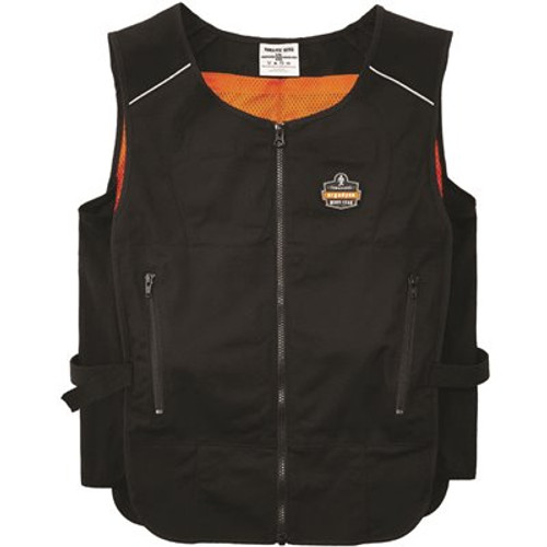 Ergodyne 6255 S/m Black Lightweight Phase Change Cooling - Vest Only