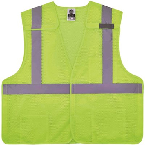 Ergodyne 8217ba 4xl/5xl Lime Class 2 Breakaway Mesh Vest