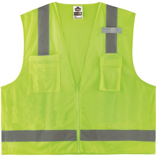 Ergodyne 8249z-S XL Lime Class 2 Economy Surveyors Vest - Single Size Ergodyne 8249z-S XL Lime Class 2 Economy Surveyors Vest - Single Size