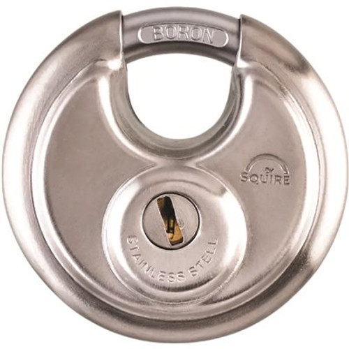 Squire Locks Disc Style Padlock, Stainless Steel, 70mm, Keyed Alike
