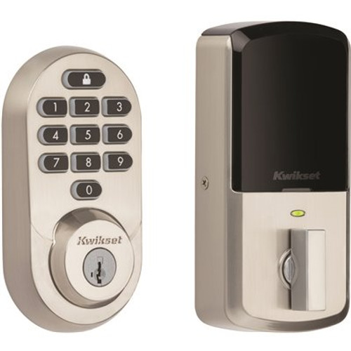 Kwikset Halo Keypad Wi-Fi Smart Lock Satin Nickel