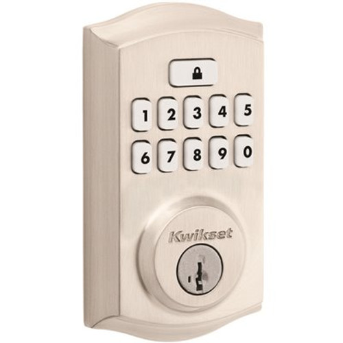 Kwikset Smartcode 260 Traditional Electronic Deadbolt, Satin NICKEL