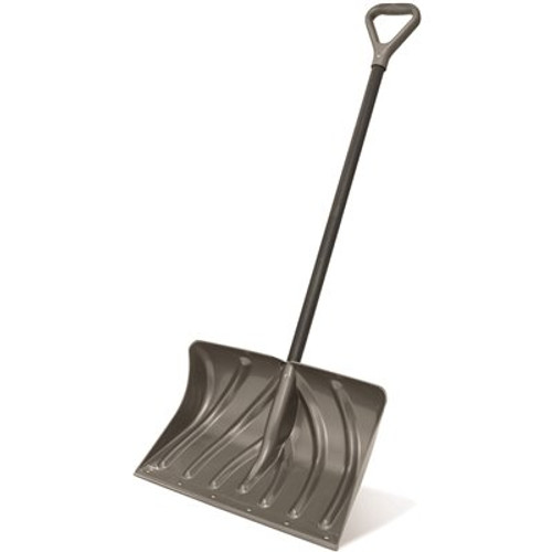 Suncast Commercial Combo Snow Shovel And Pusher 20 Inch Steel Core Case Of 6
