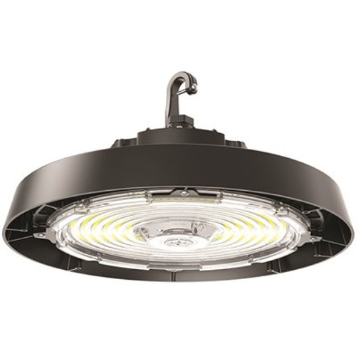 Eti 400-Watt 11" Round Integrated LED Black High Bay Light 13500-22500 Lumens