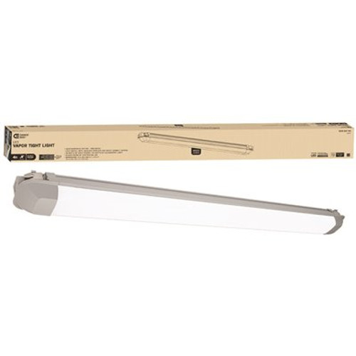 Eti 4' LED Vapor Tight Wraparound Light, 4500 Lumens, Select Cct, Gray Eti 4' LED Vapor Tight Wraparound Light, 4500 Lumens, Select Cct, Gray