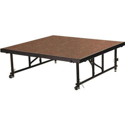 National Public Seating 48" Transfix Stage Platform, 24" - 32" High, Hardboard National Public Seating 48" Transfix Stage Platform, 24" - 32" High, Hardboard