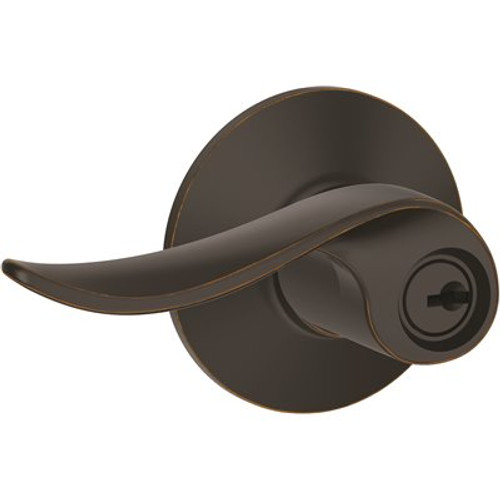 Schlage Sacramento Entry Lever, Aged Bronze Schlage Sacramento Entry Lever, Aged Bronze