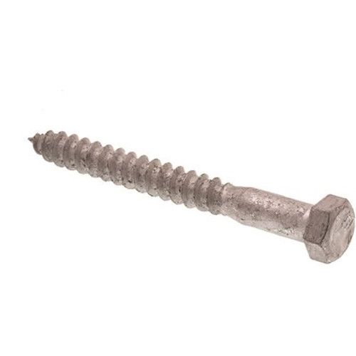 Generic Hex Lag Screws A307 Grade A Hot Dip Galvanized Steel 3/8 X 3-1/2" Package Of 50