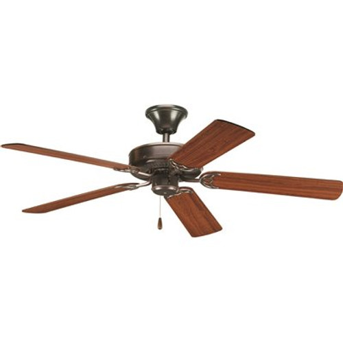 Progress Lighting Airpro Builder 52" 5 Blade Ceiling Fan Antique Bronze Progress Lighting Airpro Builder 52" 5 Blade Ceiling Fan Antique Bronze