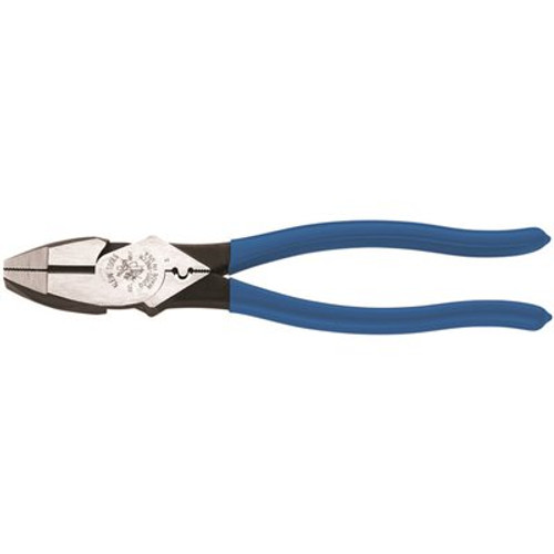Klein Tools 9'' High-Leverage Side-Cutting Heavy-Duty Connector Crimping Pliers Klein Tools 9'' High-Leverage Side-Cutting Heavy-Duty Connector Crimping Pliers