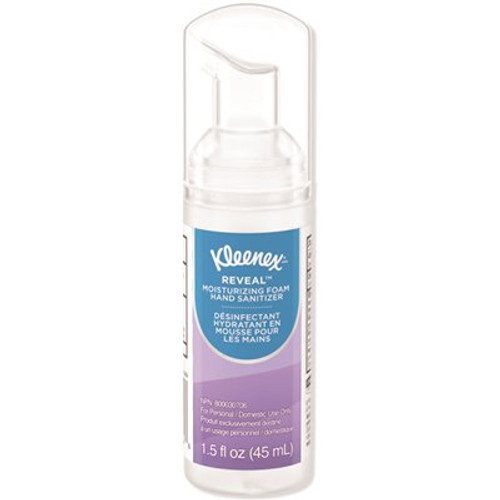Kleenex Ultra Moisturizing Foam Hand Sanitizer, 1.5 Oz, Clear, Carton Of 24 Kleenex Ultra Moisturizing Foam Hand Sanitizer, 1.5 Oz, Clear, Carton Of 24
