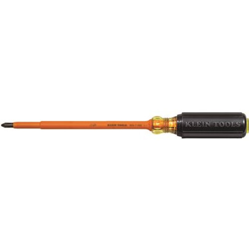 Klein Tools Screwdriver, Insulated, #2 Phillips, 7 Inch Length Klein Tools Screwdriver, Insulated, #2 Phillips, 7 Inch Length